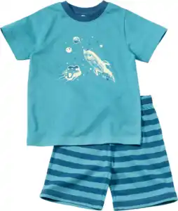 ALANA Schlafanzug mit Glow-in-the-Dark Weltall-Motiv, blau, Gr. 98, 1 St