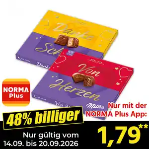 Milka Sag es mit Pralinés