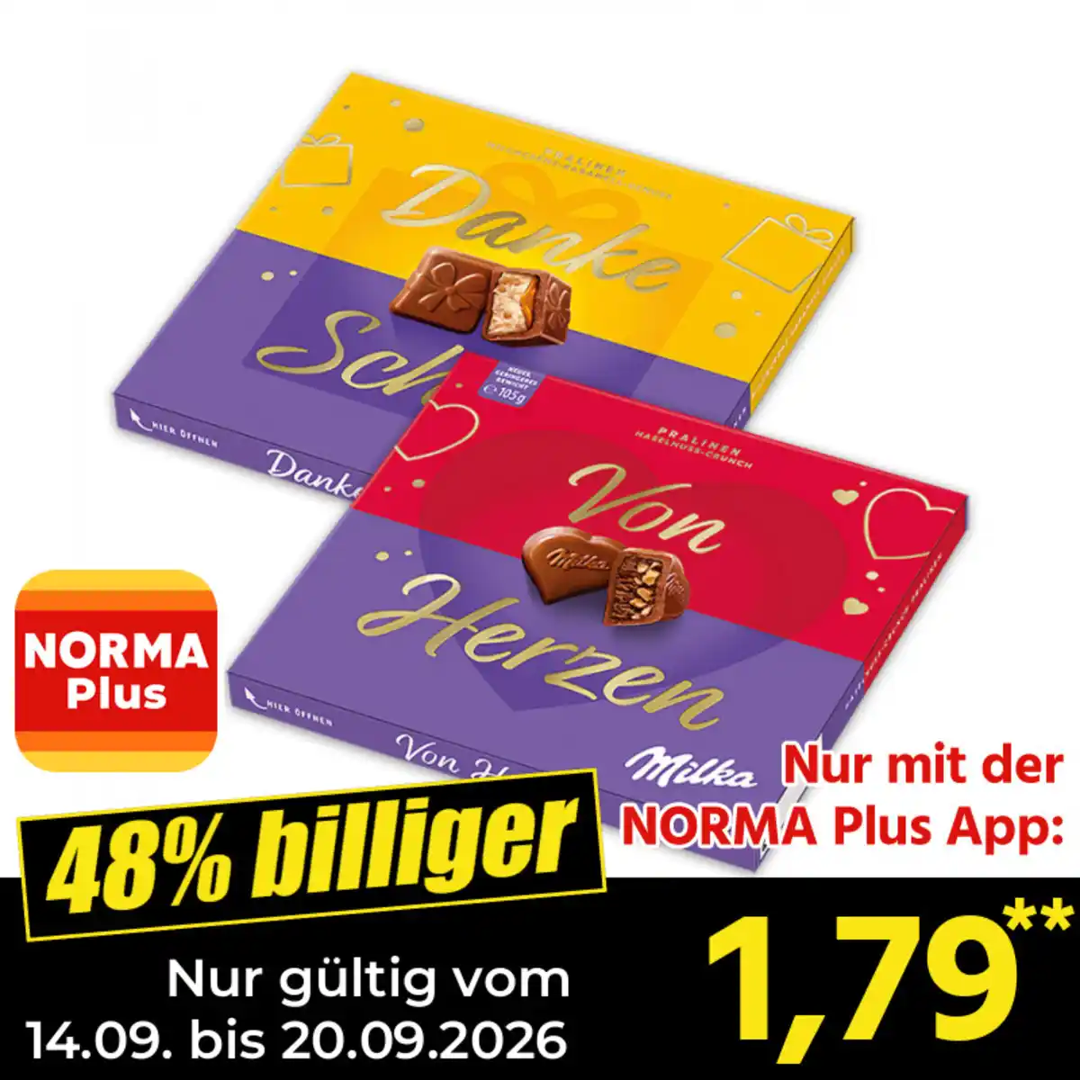 Bild 1 von Milka Sag es mit Pralinés