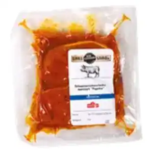 MEINE FLEISCHEREI GRILLSAISON Schweinenackensteaks mariniert Kräuterbutter oder Paprika