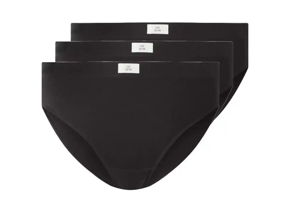 Bild 1 von ESMARA® Damen Gerippte Slips, 3 Stück
