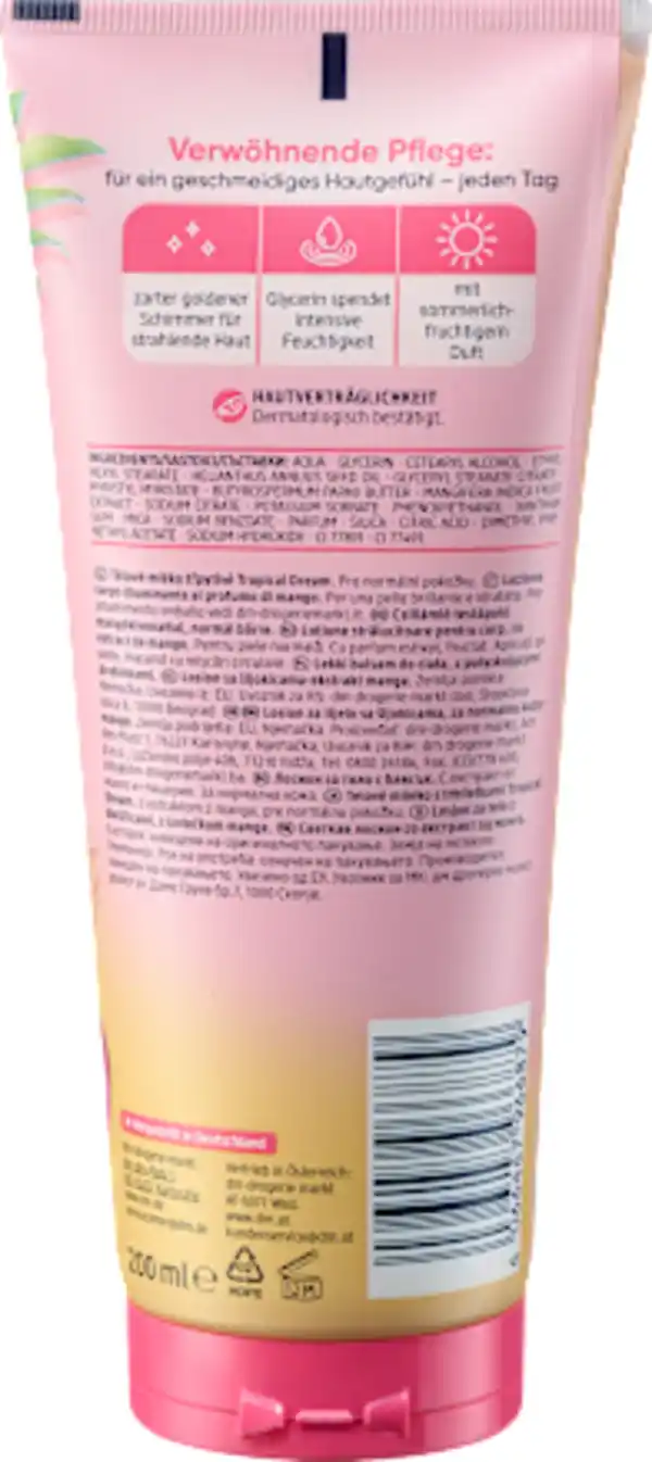 Bild 2 von Balea Bodylotion schimmernd Tropical Dream, 200 ml
