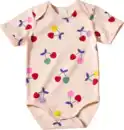 Bild 1 von ALANA Body Kurzarm Pro Climate mit Kirsch-Muster, beige, Gr. 98/104, 1 St