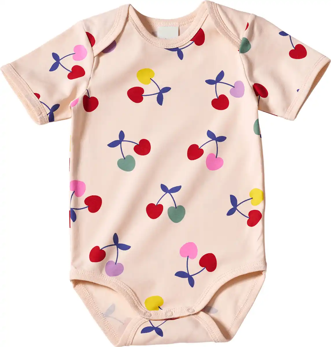 Bild 1 von ALANA Body Kurzarm Pro Climate mit Kirsch-Muster, beige, Gr. 98/104, 1 St