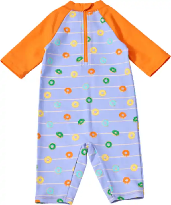 Bild 2 von PUSBLU UV Badeoverall mit Donut-Muster, lila & orange, Gr. 86/92, 1 St