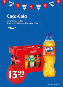 Coca-Cola verschiedene Sorten