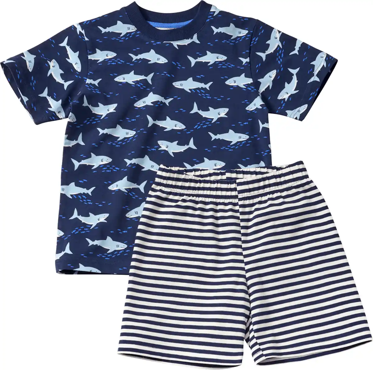 Bild 1 von ALANA Schlafanzug mit Haifisch-Muster, blau, Gr. 104, 1 St