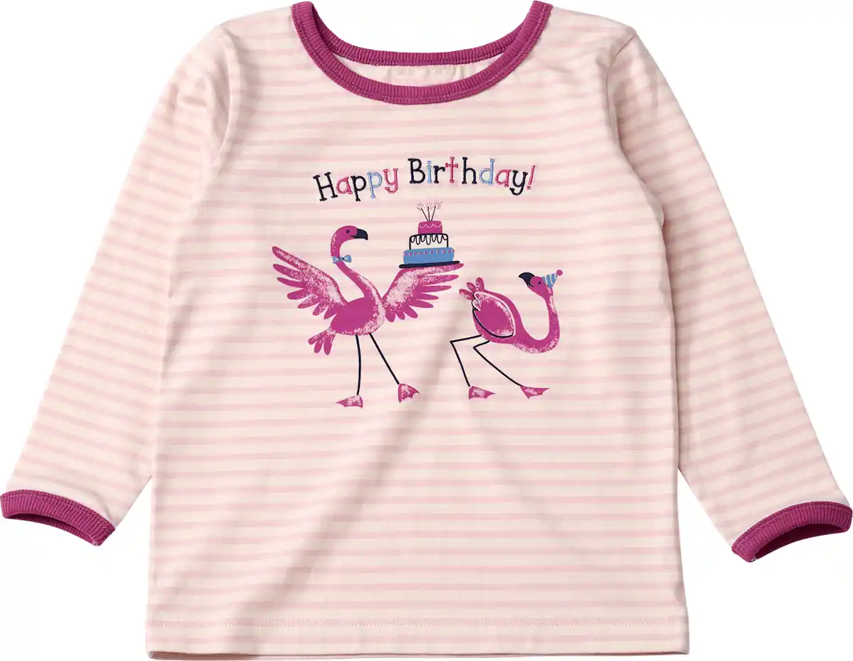 Bild 1 von ALANA Langarmshirt Geburtstag mit Happy Birthday-Schriftzug, rosa, Gr. 122/128, 1 St