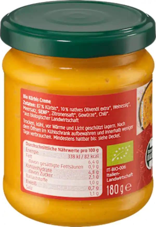 Bild 3 von dmBio Kürbiscreme mit Olivenöl, 180 g