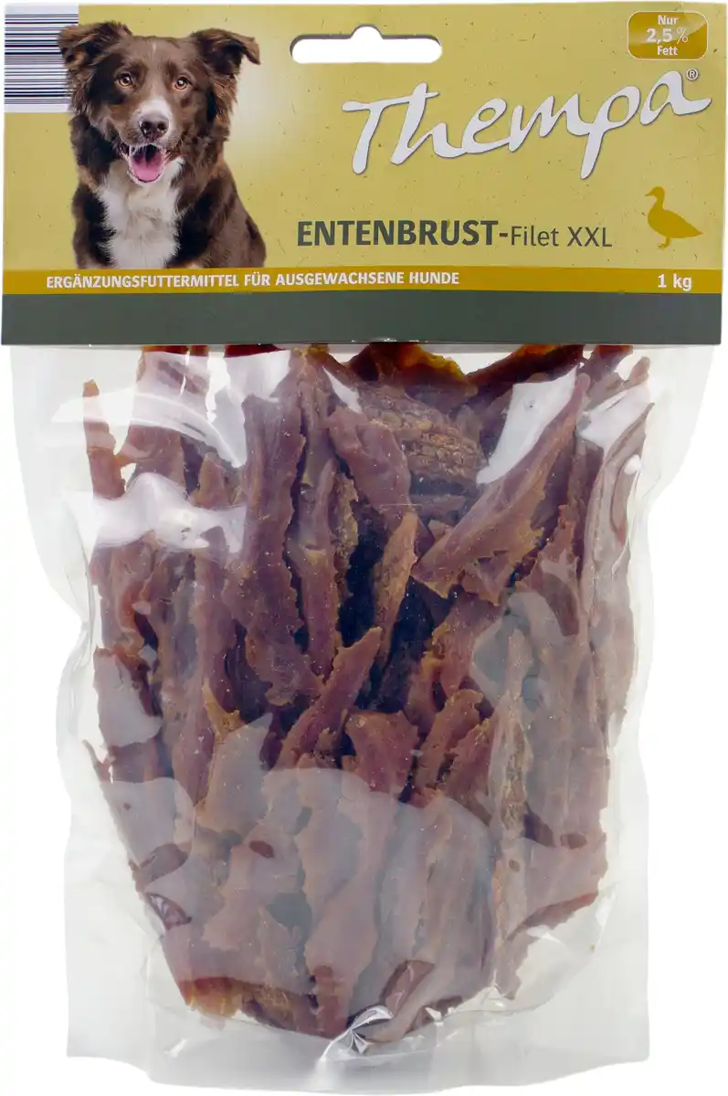 Bild 1 von Thempa Hundesnacks Entenbrustfilets XXL 1 kg