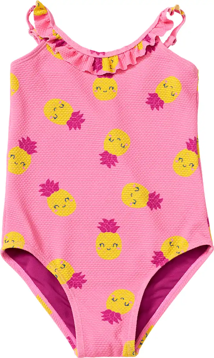 Bild 1 von PUSBLU Badeanzug mit Ananas-Muster, rosa, Gr. 110/116, 1 St