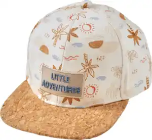 PUSBLU Basecap mit Korkschirm & Palmen-Muster, beige, Gr. 52/53, 1 St