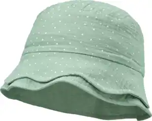 ALANA Hut aus Musselin mit Punkte-Muster, grün, Gr. 48/49, 1 St