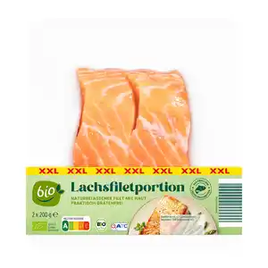 BIO Lachsfiletportionen XXL