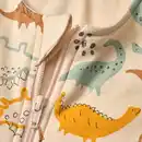 Bild 2 von ALANA Schlafsack mit Beinen 1,5 TOG mit Dino-Muster, beige, 100 cm, 1 St