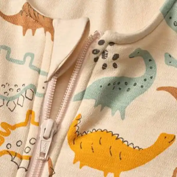 Bild 2 von ALANA Schlafsack mit Beinen 1,5 TOG mit Dino-Muster, beige, 100 cm, 1 St