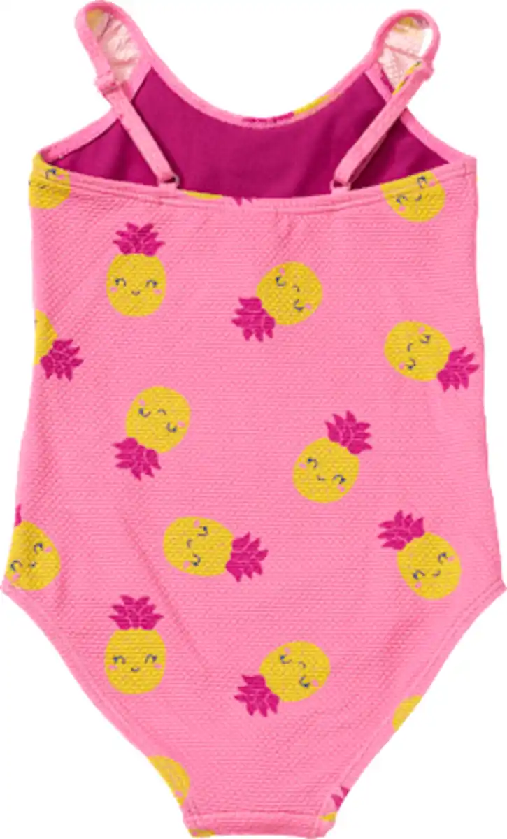 Bild 2 von PUSBLU Badeanzug mit Ananas-Muster, rosa, Gr. 110/116, 1 St