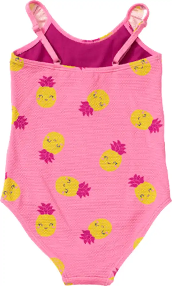Bild 2 von PUSBLU Badeanzug mit Ananas-Muster, rosa, Gr. 110/116, 1 St