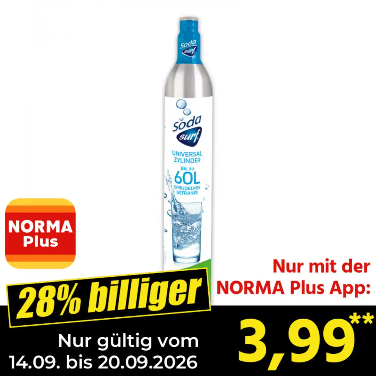 Bild 1 von Soda Surf CO2 Kohlensäurezylinder