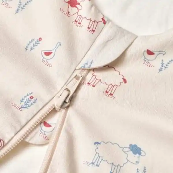 Bild 2 von ALANA Schlafsack 1 TOG mit Schaf-Muster, weiß, 80 cm, 1 St