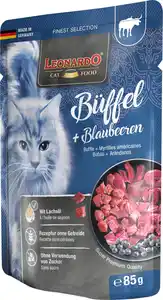 Leonardo Katzennassfutter Büffel und Blaubeere 85 g
