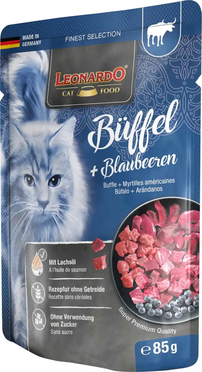 Bild 1 von Leonardo Katzennassfutter Büffel und Blaubeere 85 g