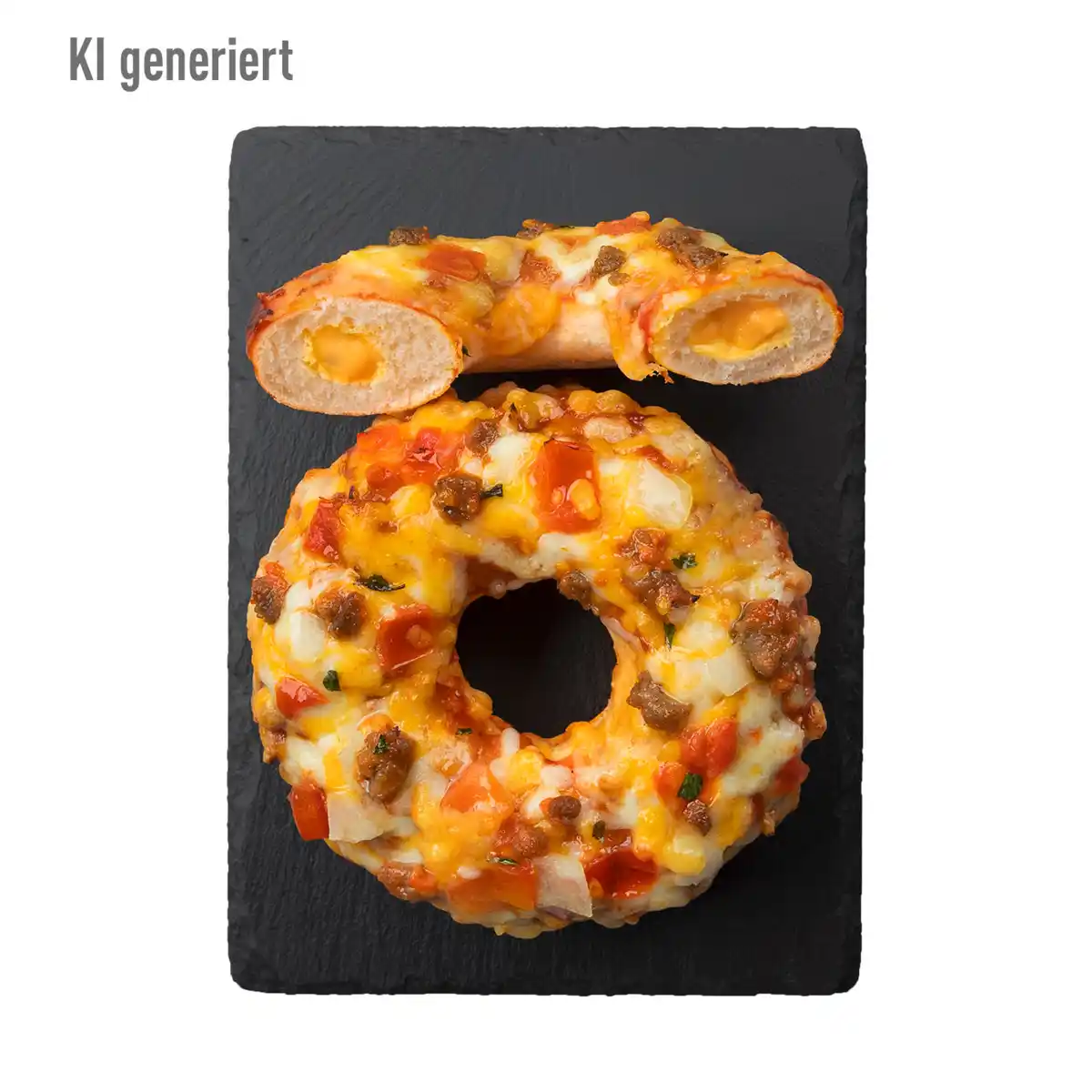 Bild 1 von MEIN BESTES Pizza-Donut Cheeseburger-Style