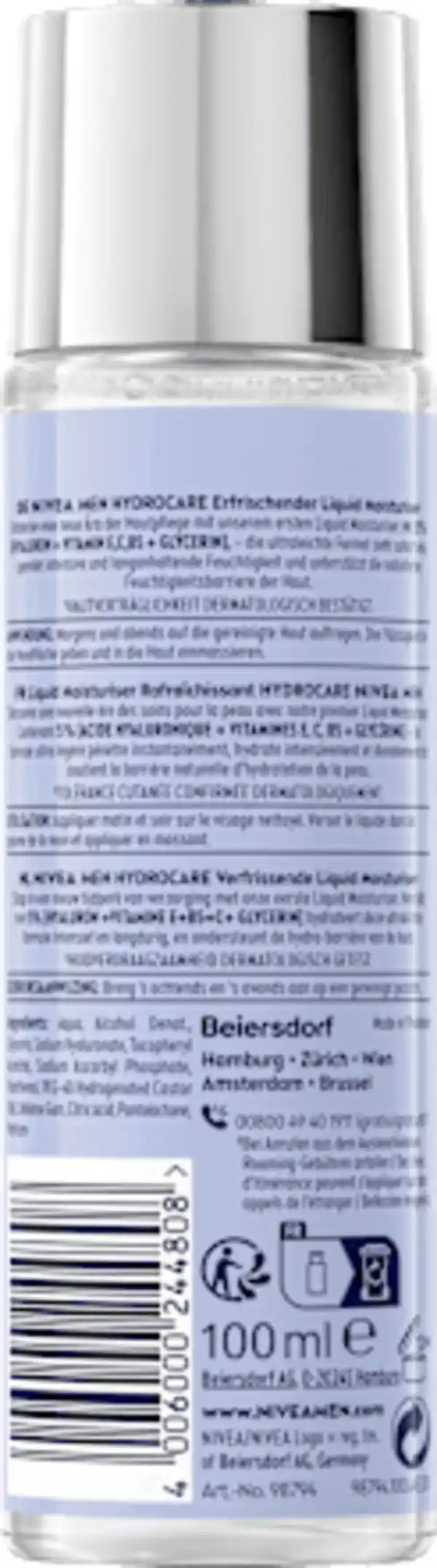 Bild 2 von NIVEA MEN Liquid Moisturiser Hydro Care, 100 ml