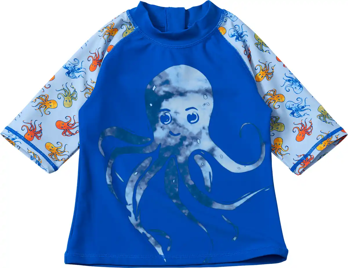 Bild 1 von PUSBLU UV Shirt mit Oktopus-Motiv, blau, Gr. 98/104, 1 St
