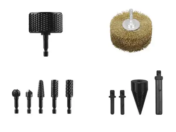 Bild 3 von PARKSIDE® Rotorraspel / Holzstrukturbürste / Raspel- und Senkerset / Holzspaltbohrer