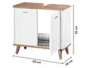 Bild 2 von LIVARNO® Badezimmermöbel-Set »Corfu«: Seitenschrank und Waschbeckenunterschrank