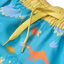 Bild 2 von PUSBLU Badehose mit Dino-Muster, blau, Gr. 110/116, 1 St