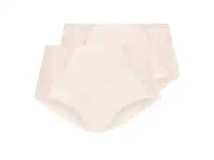ESMARA® Damen Miederslips mit Spitze, 2 Stück