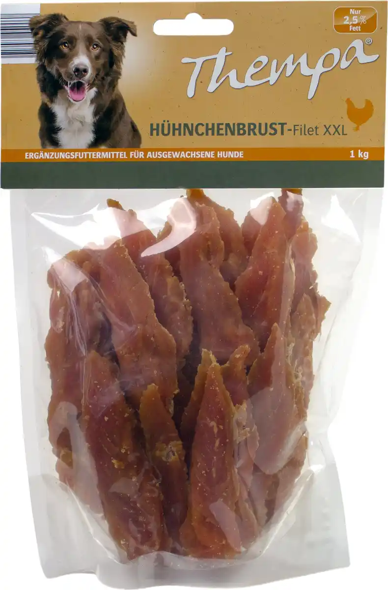 Bild 1 von Thempa Hundesnacks Hühnerbrustfilets XXL 1 kg