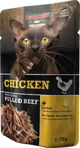 Leonardo Katzennassfutter pulled Beef und Chicken 70 g