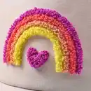 Bild 2 von PUSBLU Basecap mit Regenbogen-Applikation, beige, Gr. 52/53, 1 St
