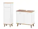 Bild 3 von LIVARNO® Badezimmermöbel-Set »Corfu«: Seitenschrank und Waschbeckenunterschrank