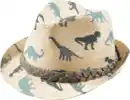 Bild 1 von PUSBLU Strohhut mit Dinosaurier-Muster, beige, Gr. 54/55, 1 St