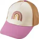 Bild 1 von PUSBLU Basecap mit Regenbogen-Applikation, rosa & beige, Gr. 52/53, 1 St