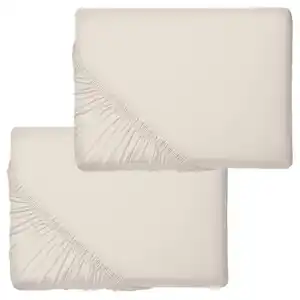 NOVITESSE Nackenstützkissen-Bezug 2er-Set, Beige
