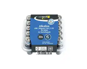HEITECH Batterien AA 30er Mignon