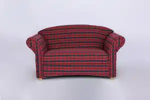 Better Home 2-Sitzer Sofa Loretta, ca. 153 x 83 x 85 cm - Rot Kariert