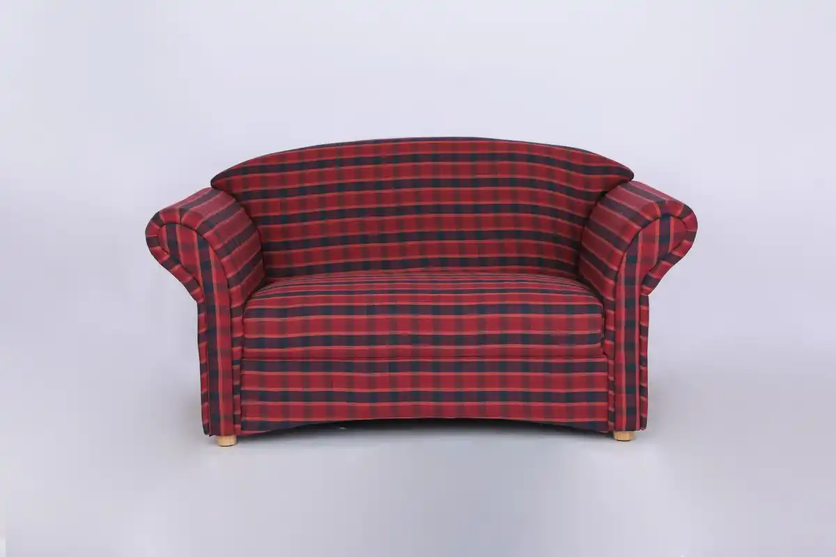 Bild 1 von Better Home 2-Sitzer Sofa Loretta, ca. 153 x 83 x 85 cm - Rot Kariert