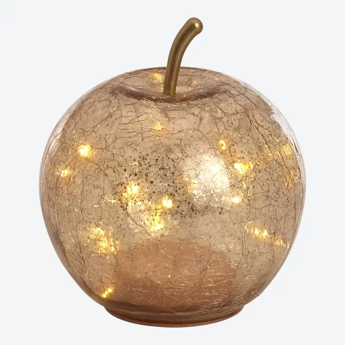 Bild 1 von LED-Apfel aus Crackle-Glas, Ø ca. 14 cm