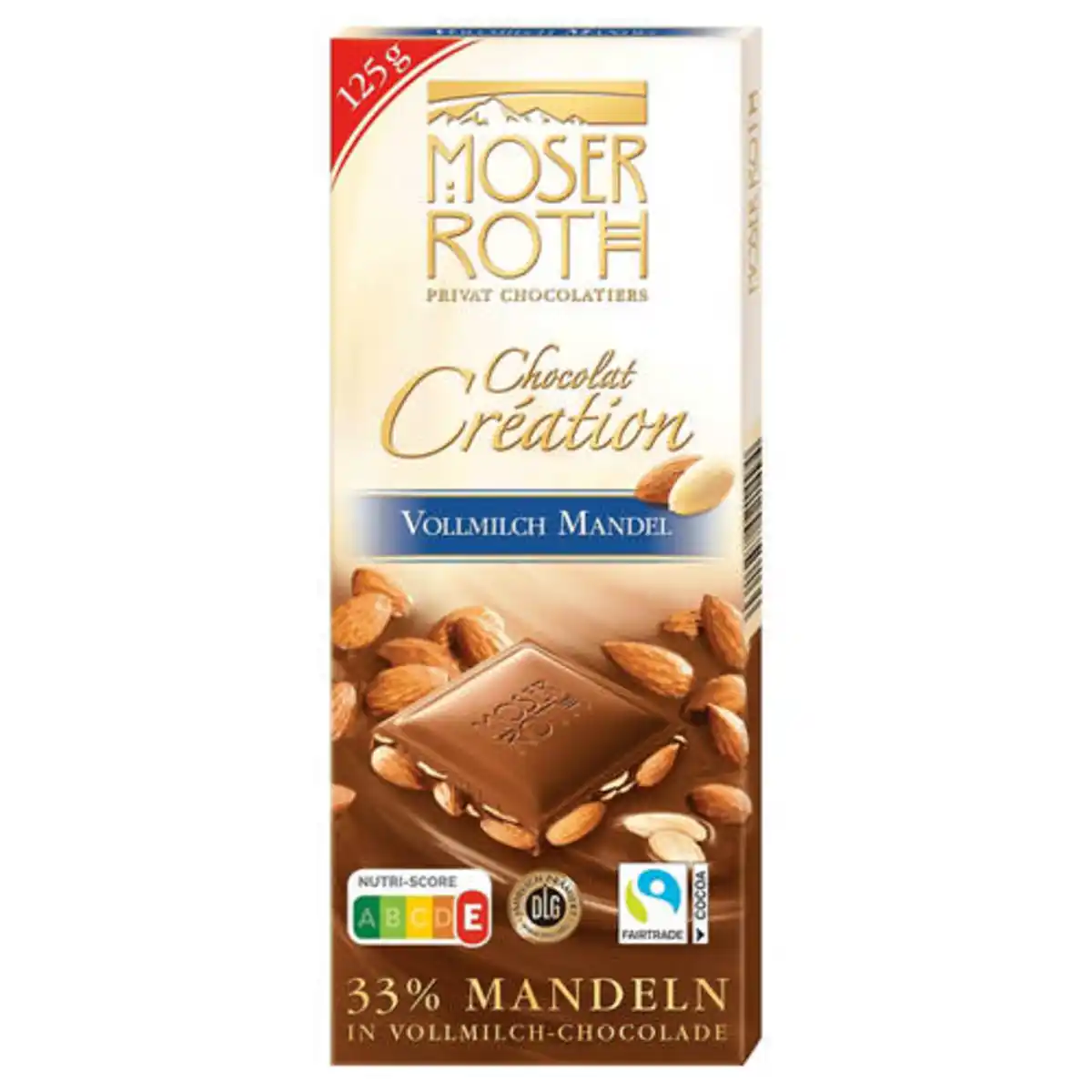 Bild 1 von MOSER ROTH Chocolat Création 125 g, Vollmilch Mandel