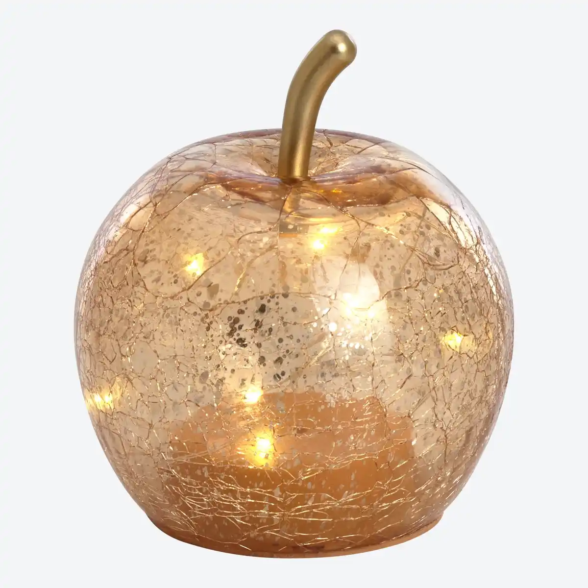 Bild 1 von LED-Apfel aus Crackle-Glas, Ø ca. 11 cm