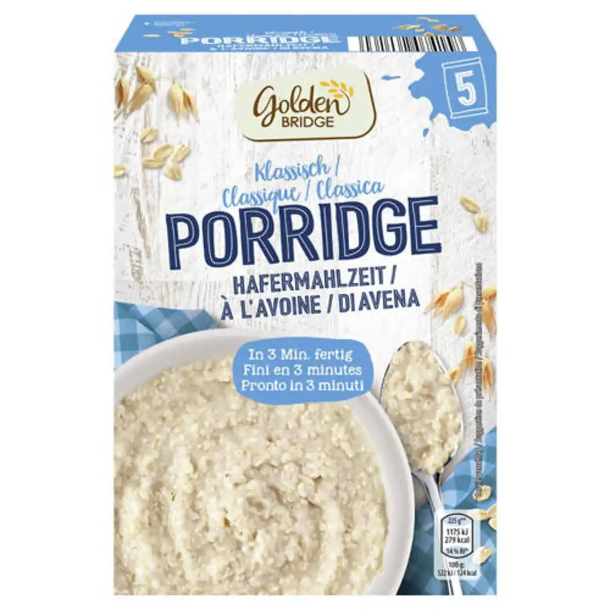 Bild 1 von GOLDEN BRIDGE Porridge 325 g, Klassisch