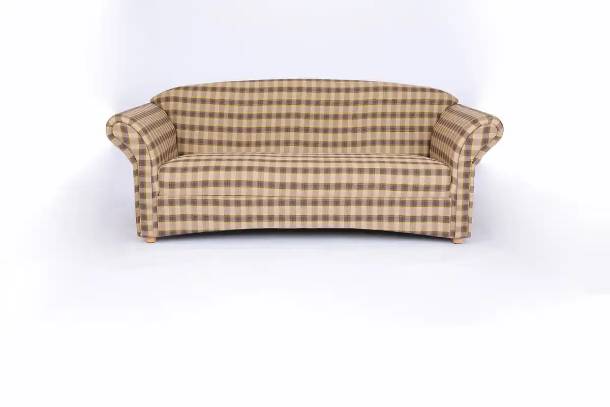 Bild 1 von Better Home 3-Sitzer Sofa Loretta, ca. 204 x 83 x 85 cm – Kariert & Braun