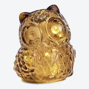 LED-Glaseule mit Timerfunktion, Höhe ca. 12 cm