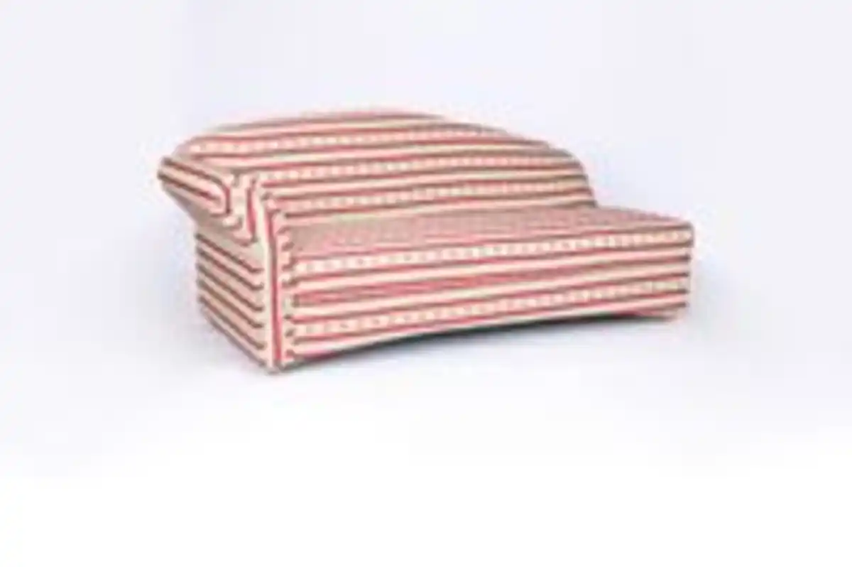 Bild 2 von Better Home 3-Sitzer Sofa Loretta mit linker Armlehne, ca. 193 x 83 x 85 cm – Rot gestreift & Blumenmuster
